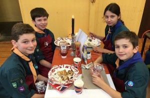 Scouts cooking competition winners